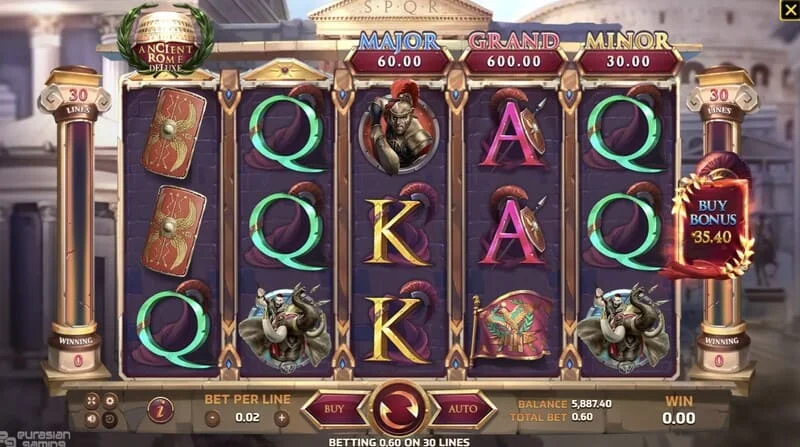 Ancient Rome Deluxe AI – hratelnost s výherní linií